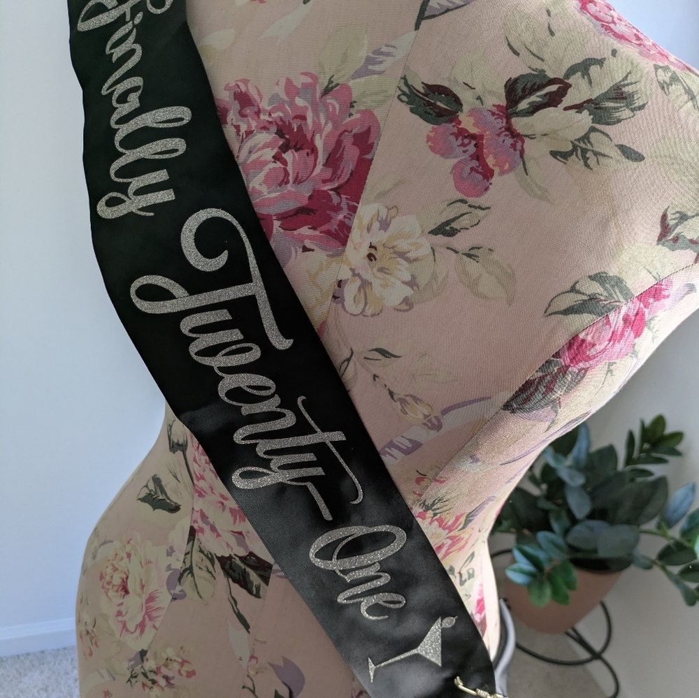 21st Birthday Sash & Bottle Opener 